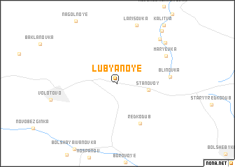 map of Lubyanoye