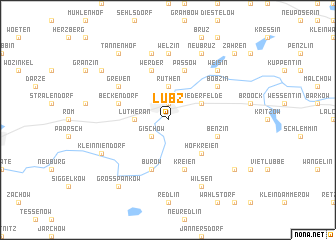 map of Lübz