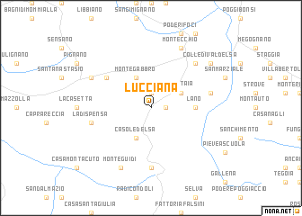 map of Lucciana