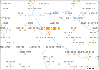 map of Luc-en-Diois