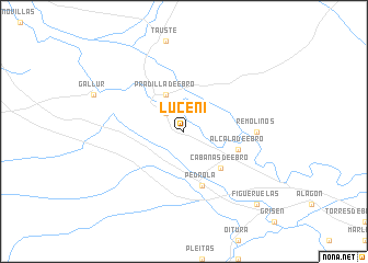 map of Luceni