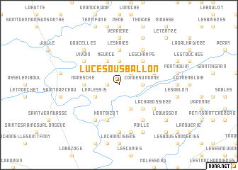 map of Lucé-sous-Ballon