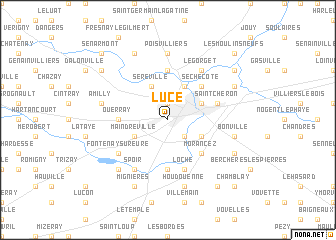 map of Lucé