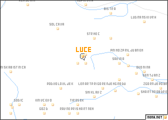 map of Luče