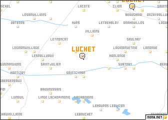 map of Luchet