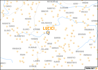 map of Lučići