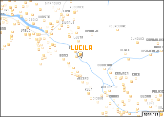 map of Lučila