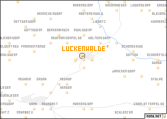 map of Luckenwalde