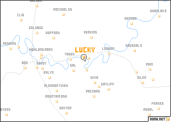map of Lucky