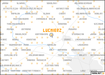 map of Lućmierz