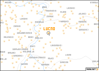 map of Lučno