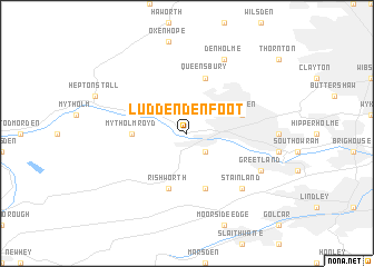 map of Luddenden Foot