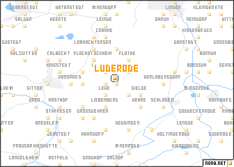 map of Lüderode