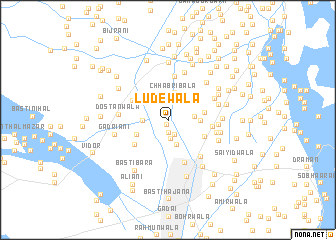 map of Ludewāla