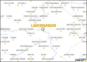 map of Ludford Magna