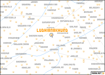 map of Ludhiāna Khurd