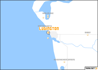 map of Ludington