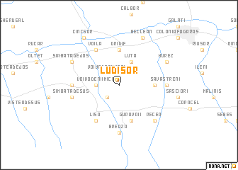 map of Ludişor