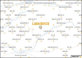 map of Ludkovice