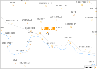 map of Ludlow