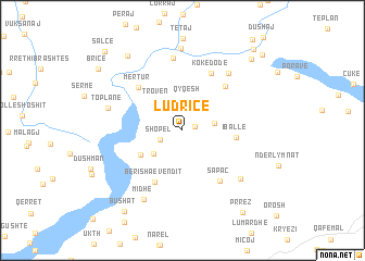 map of Ludricë