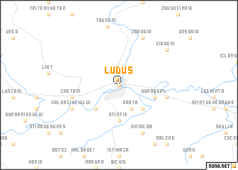 map of Luduş