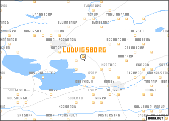 map of Ludvigsborg