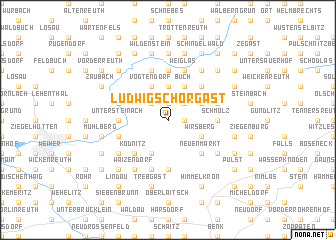 map of Ludwigschorgast