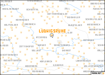 map of Ludwigsruhe