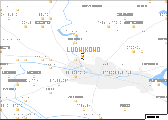 map of Ludwikowo