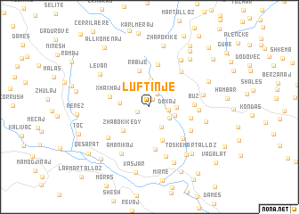 map of Luftinjë
