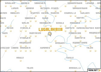 map of Lugalakaxa