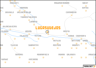 map of Lugaşu de Jos