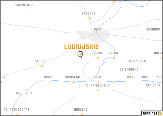 map of Ługi Ujskie