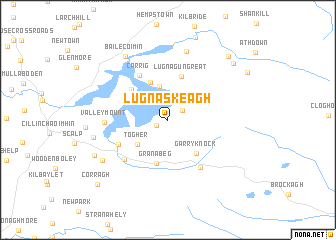 map of Lugnaskeagh
