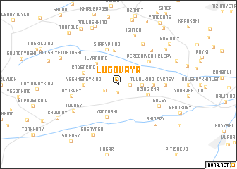 map of Lugovaya