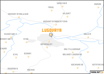 map of Lugovaya