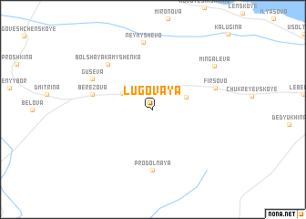 map of Lugovaya