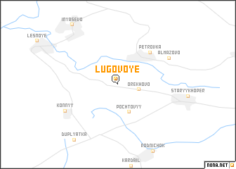 map of Lugovoye