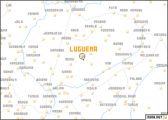 map of Luguema