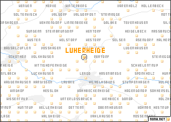 map of Luherheide