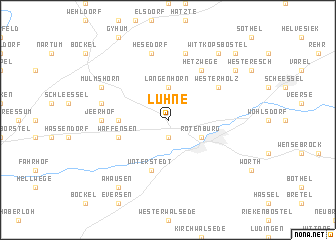 map of Luhne