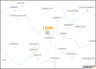 map of Luisa