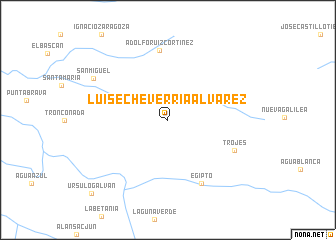 map of Luis Echeverría Álvarez