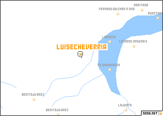 map of Luis Echeverría