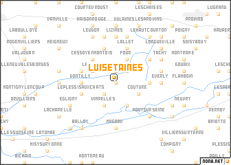 map of Luisetaines