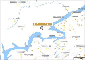 map of Lüjiangcun