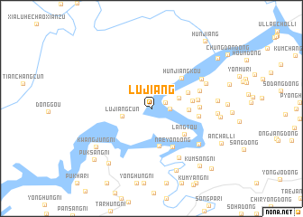 map of Lüjiang