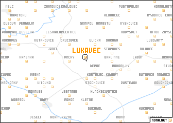 map of Lukavec