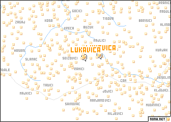 map of Lukavica